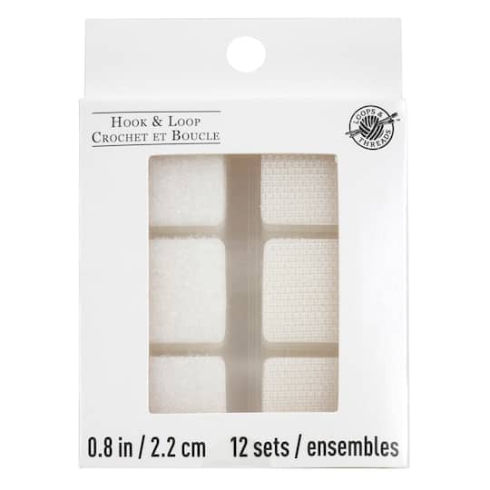 White Hook & Loop Squares by Loops & Threads®